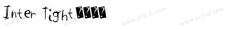 Inter Tight字体转换